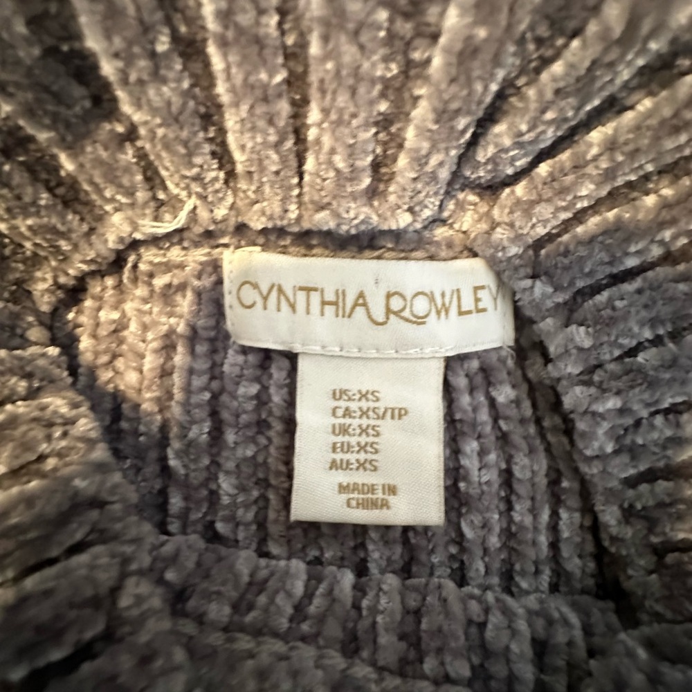Cynthia Rowley dark gray xs sweater